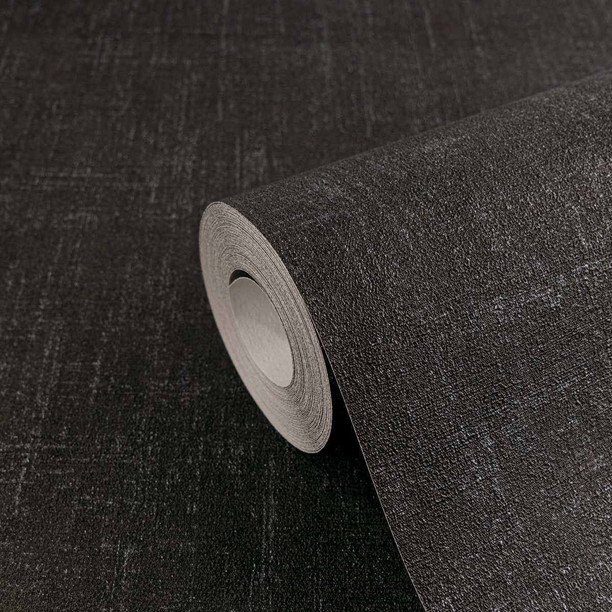 Papier peint Uni Béton noir argenté - Cosmoliving d'A.S. Création ZOOM | Réf. AS-791105