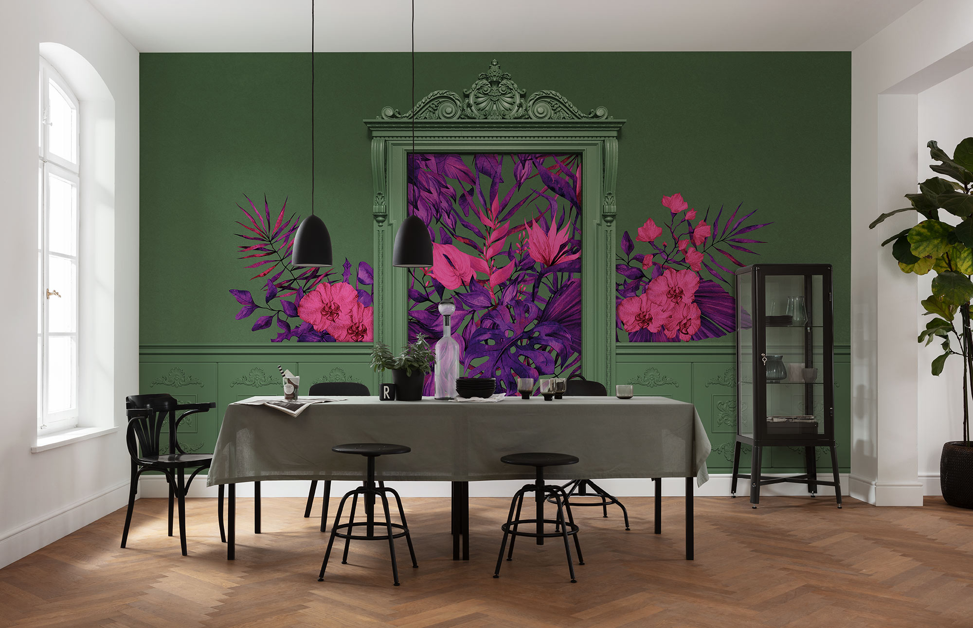 Papier peint panoramique Moulure Duke Dude - Papier peint Komar Flair