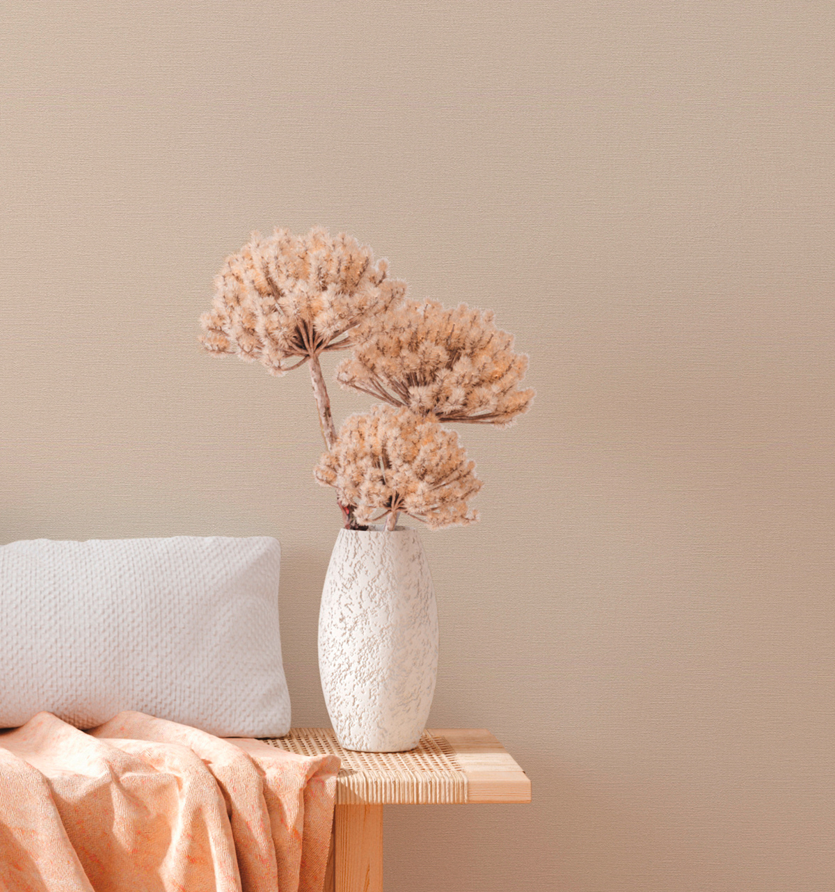 Papier peint Uni Effet Tissé écru - Natural Living d'A.S. Création AMB2 | Réf. AS-376031