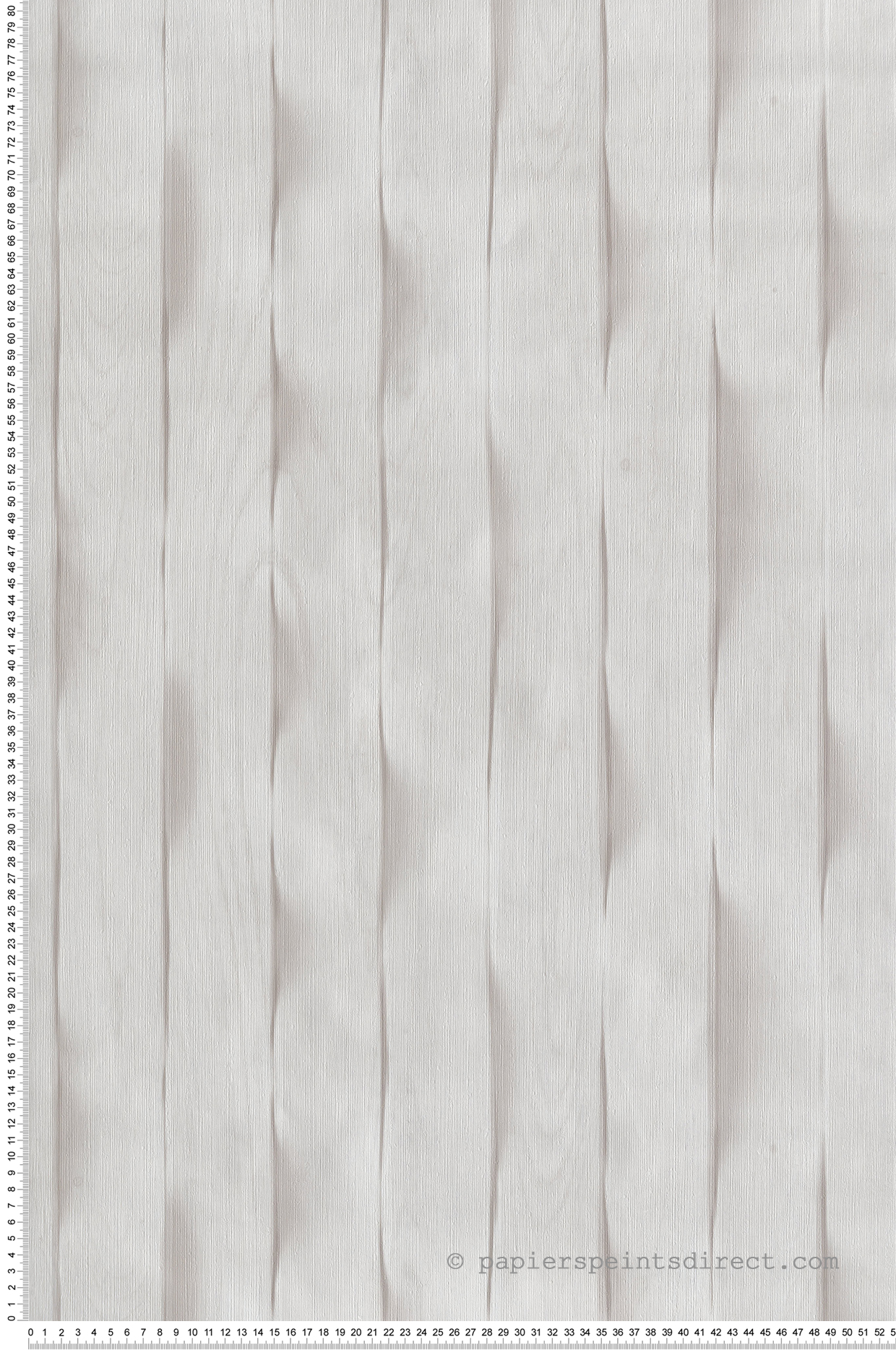 Papier peint Lames Ondulées Bois gris clair - Brut d'Ugépa | Réf. UGP-M75609