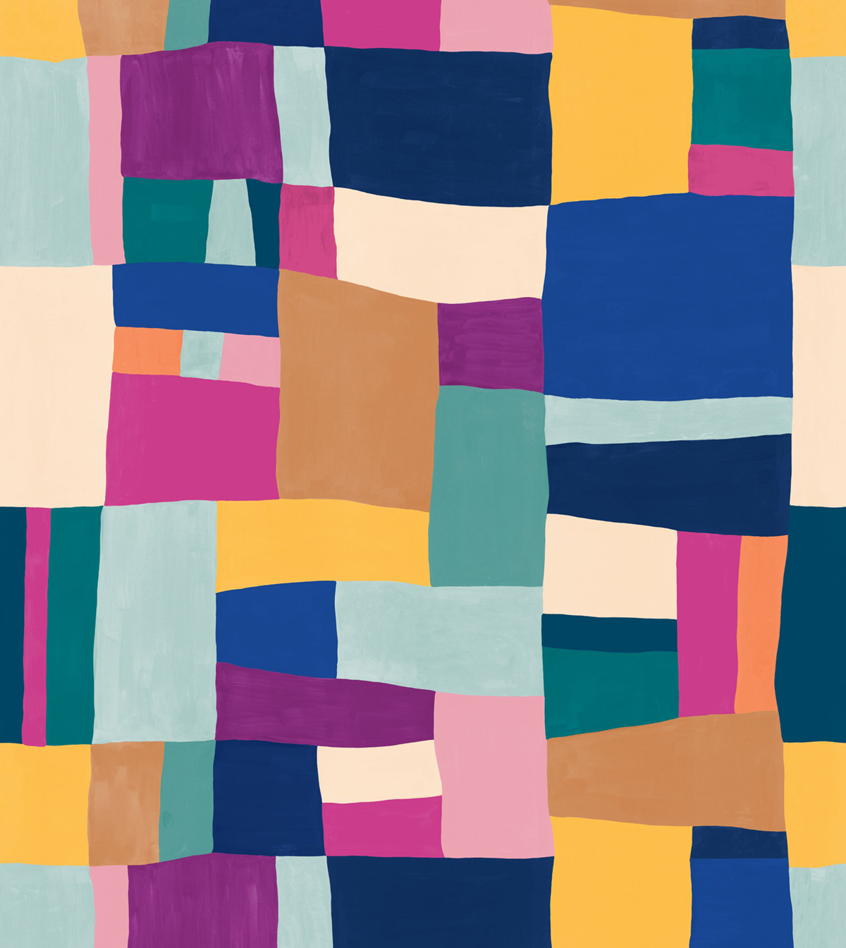 Papier peint panoramique Wonderfull Patchwork multicouleurs M 250X280 - Pimp My Wall de Casélio | Réf. PMW104893401