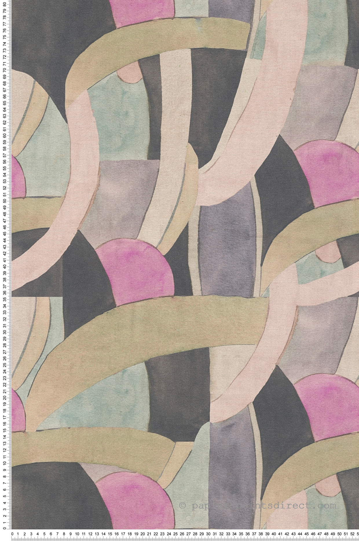 Papier peint Géométrie Contemporaine rose gris - Anna D'Andrea d'A.S. Création | Réf. AS-782142