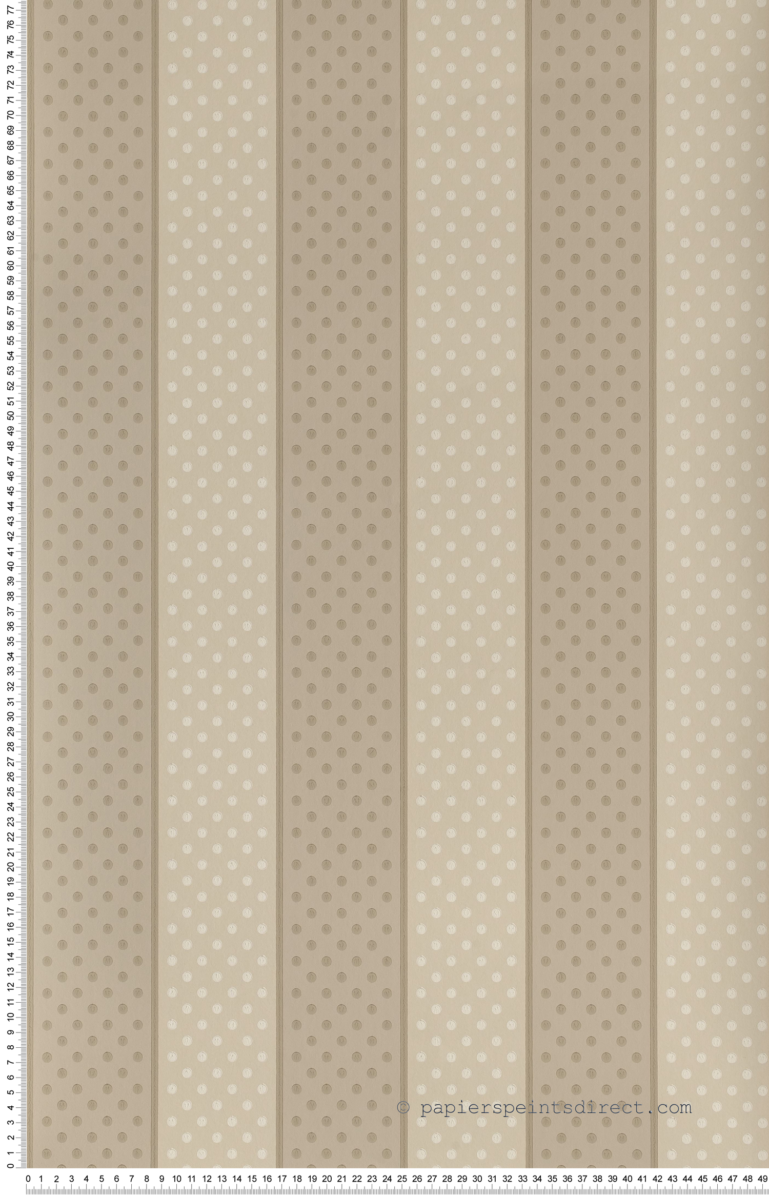 Rayures à pois beiges - Painted Papers de Little Greene