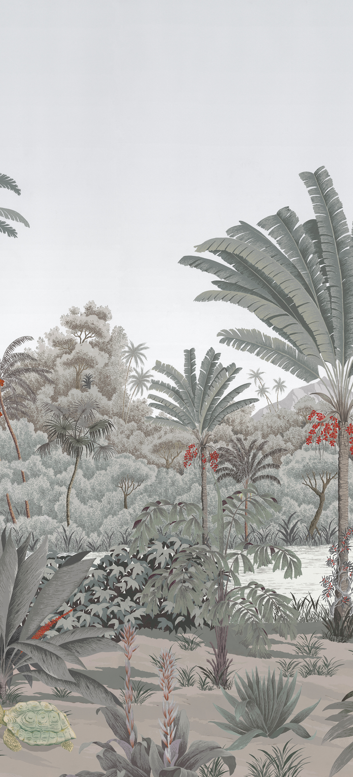 Papier peint panoramique Rivière des parfums Gris D 10/11/12 - Isidore Leroy