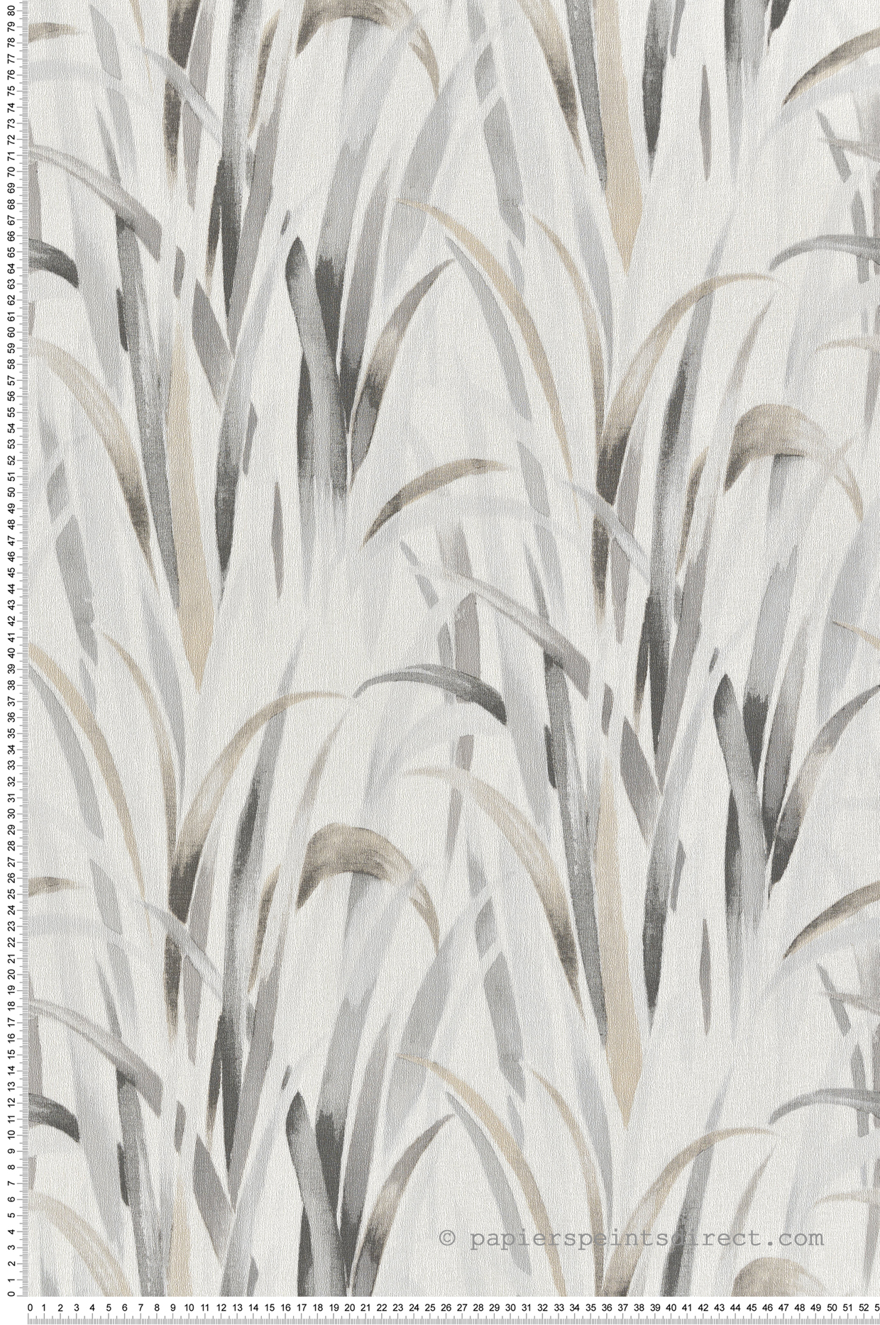 Papier peint Herbe Champs anthracite beige - Jaipur de Montecolino | Réf. MC-26401