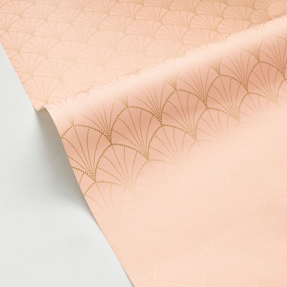 Papier peint Art Déco Edgar rose doré - Golden Age de Casélio | Réf. GAG103824268