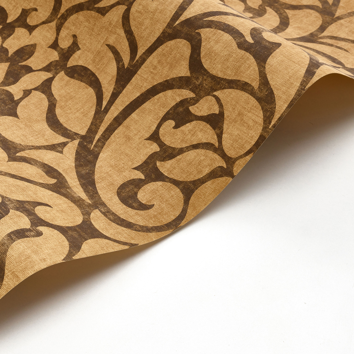 Papier peint Baroque Opéra ocre et marron - Vienne de Casadéco | Réf. VIEN87342721