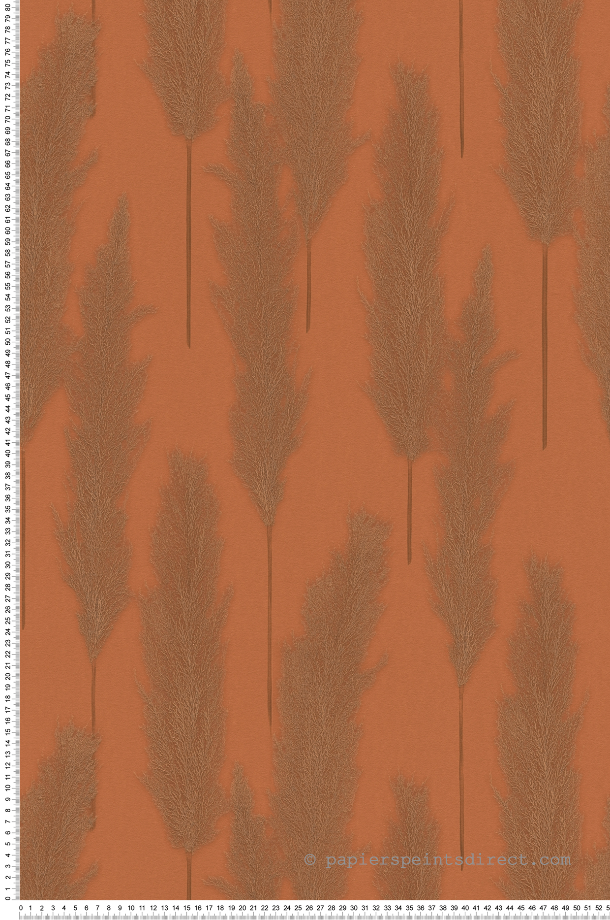 Papier peint Feuillage Pampa orange - Hygge d'A.S. Création | Réf. SP15776