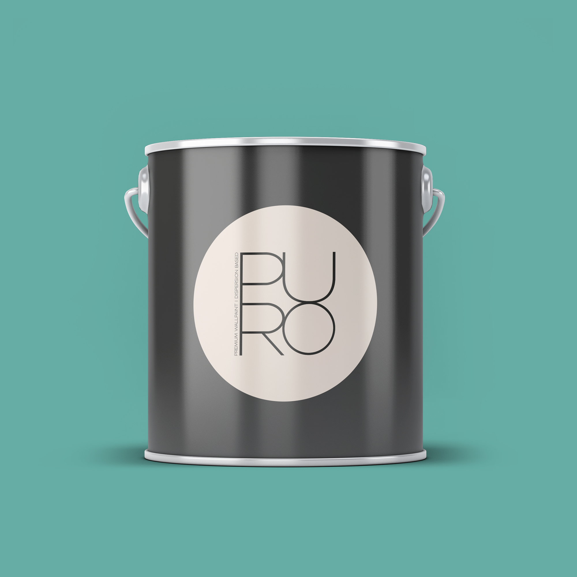 Image d'un pot de 2,5 litres de peinture Puro bleu emerald green - c4007