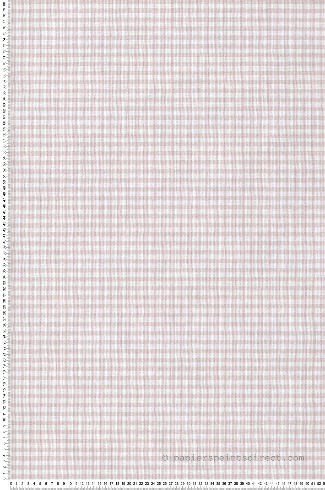 Papier peint Carreaux Vichy rose blanc - Babyland 2 de Lutèce | Réf. LTC-14848