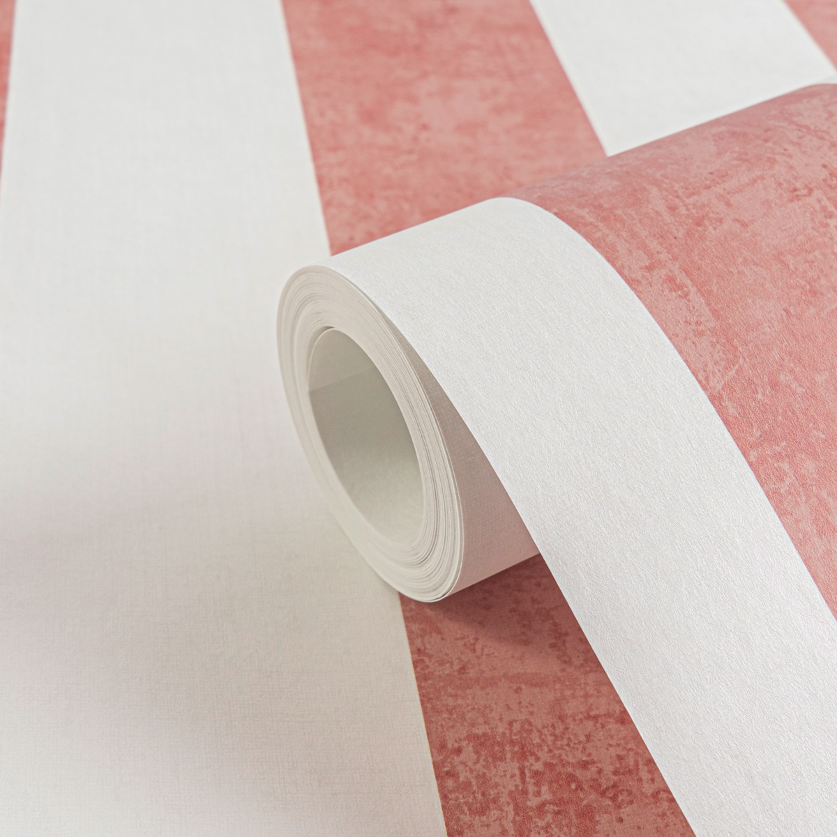 Papier peint Rayure Patiné terracotta - Lilly & Luis d'A.S. Création AMB7 | Réf. AS-770786