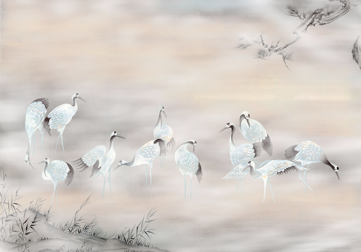 Papier peint panoramique Brouillard Fulfilness - Papier Peint Komar INK