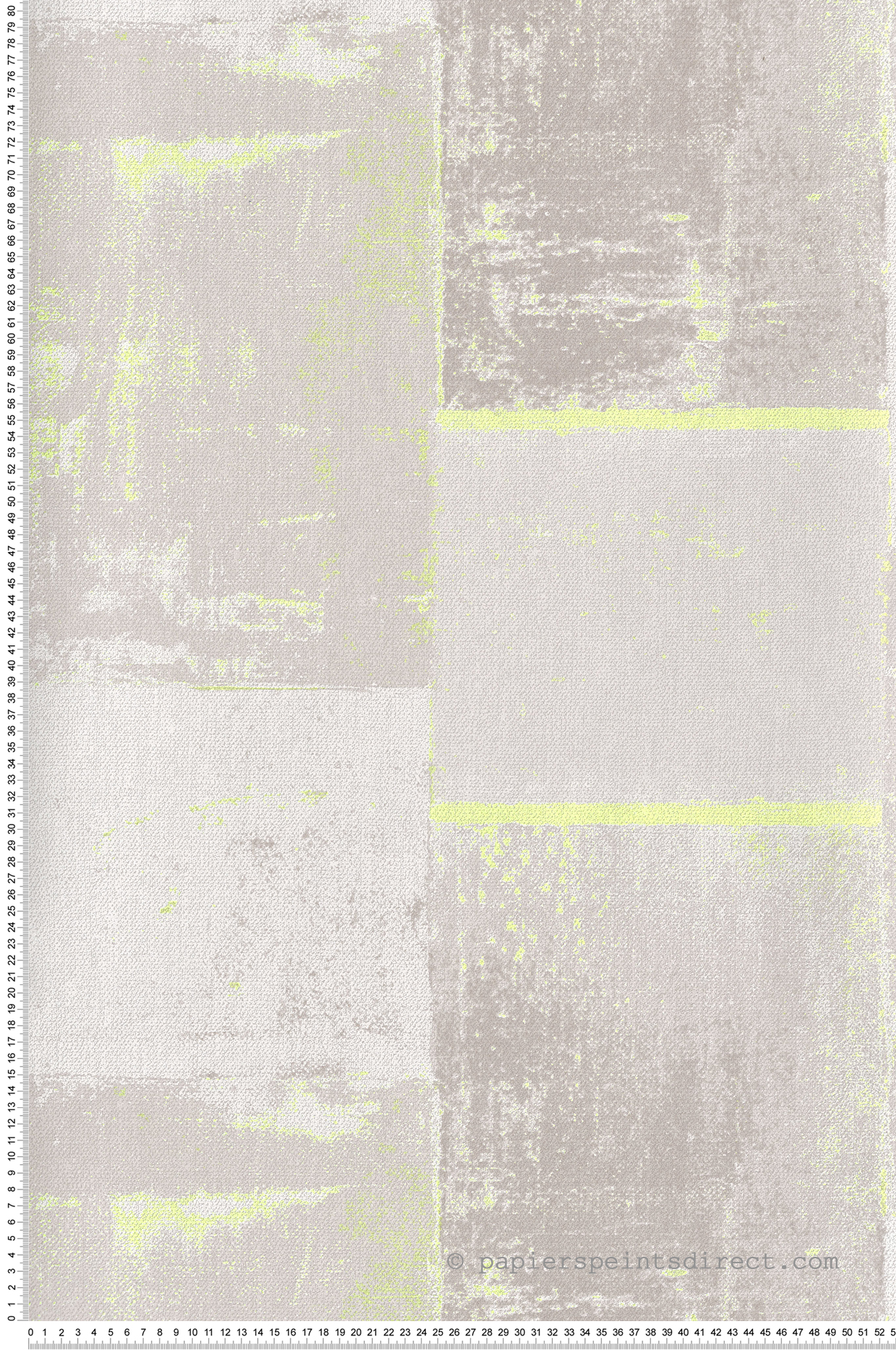 Papier peint Effet Béton Graphique jaune fluo - Gallery de Casadéco | Réf. GLRY86172426