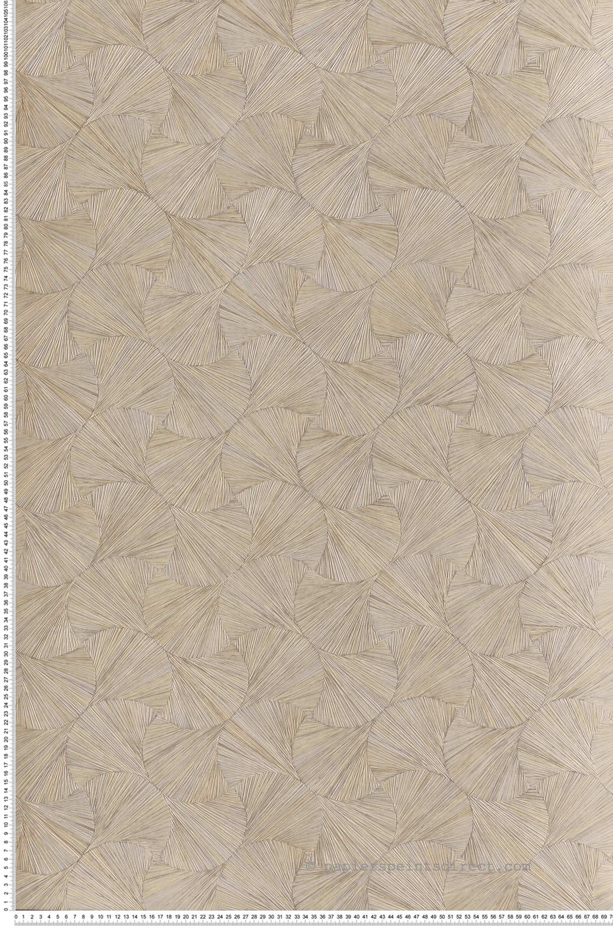 Papier peint Ecaille Végétale Lombok travertin - Nature Précieuse de Casamance | Réf. CAS-B75322140