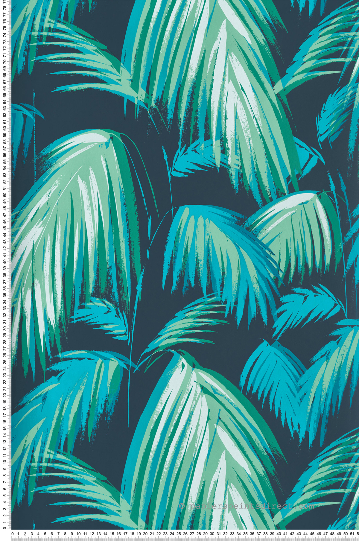 Papier peint Feuillage Tropicana bleu et vert - The Wallpaper Collection de Matthew Williamson | Réf. OSB-W6801-01
