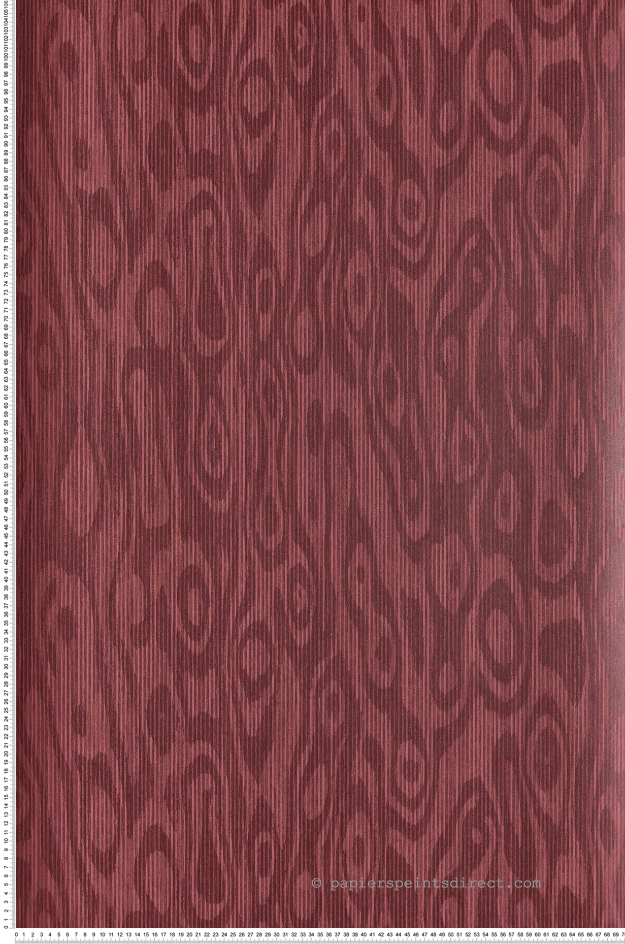 Papier peint Effet Moiré Oackly bordeaux - Rhapsody de Masureel | Réf. MAS-RHA203