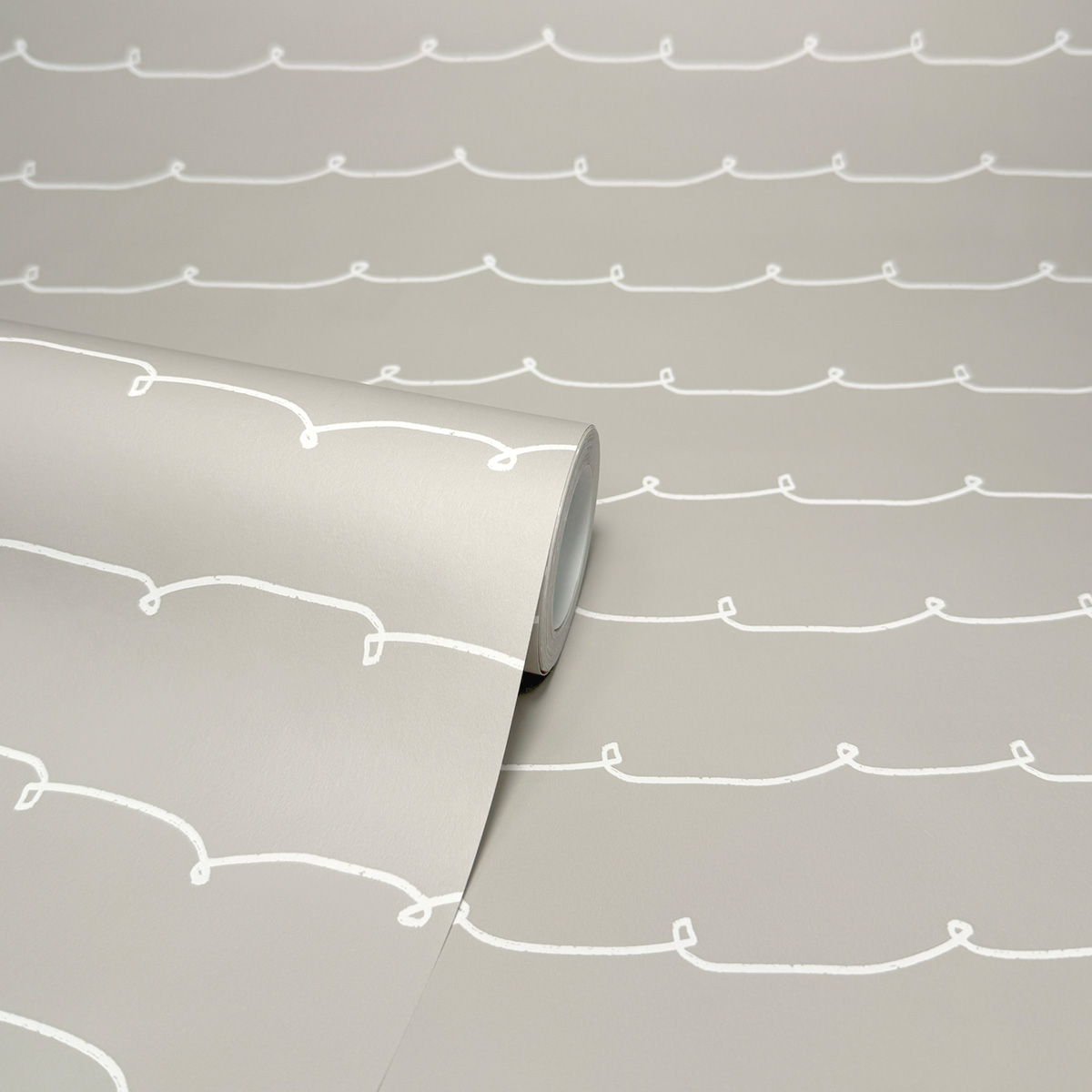 Papier peint Ligne Vague Contemporain taupe - Imagine de Lutèce ROLL | Réf. LTC-DL27569