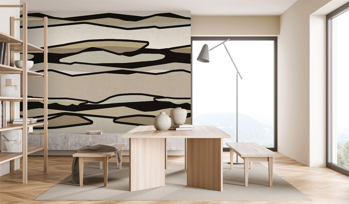 Papier peint Panoramique Horizon Ligne gris vert - Dolce Vita de Lutèce | Réf. LTC-56230307