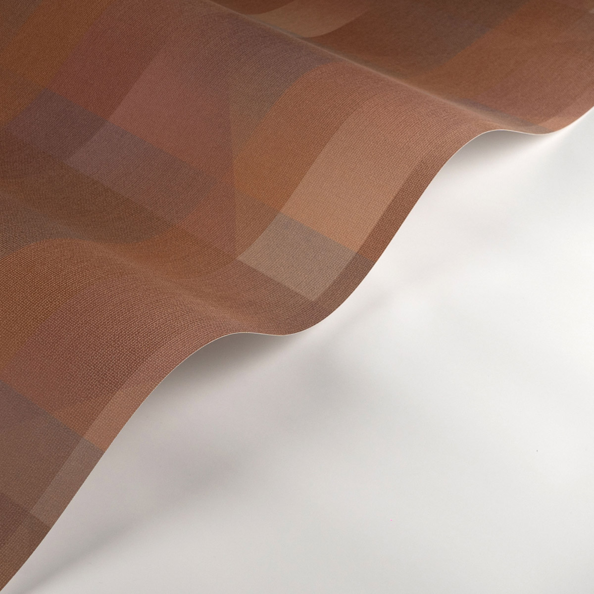 Papier peint Patchwork Géométrique Edward terracotta - Carnaby Street de Casadéco AMBV | Réf. CARN200508356