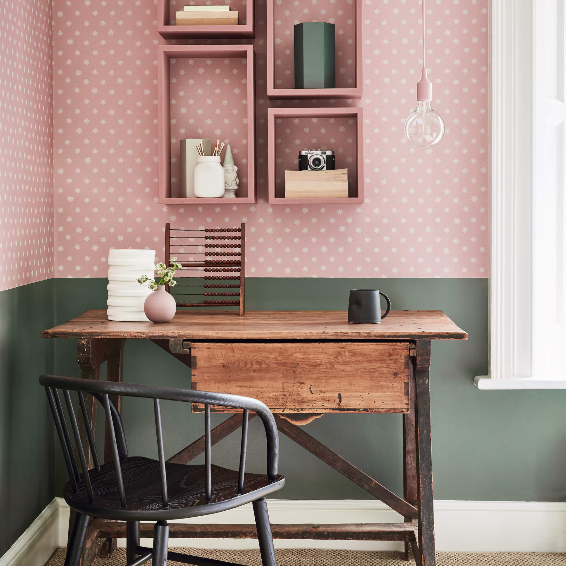 Papier peint Lower Georges Street Caroussel - Collection London Wallpapers V de Little Greene AMB