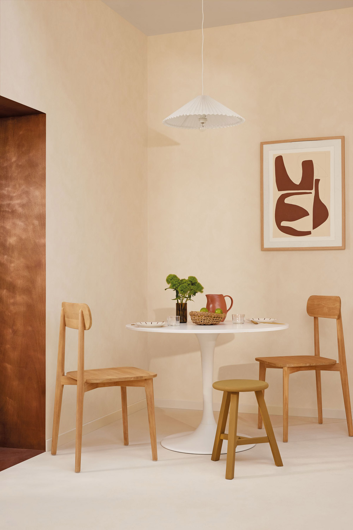 Papier peint Uni Enduit La Chaux coton - Origine de Casélio | Réf. OGN106081244