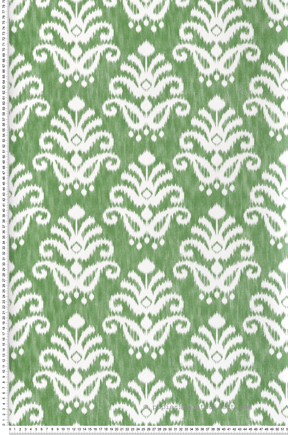 Papier peint Médaillon Tie and Dye vert - Happy de Lutèce | Réf. LTC-FD26331