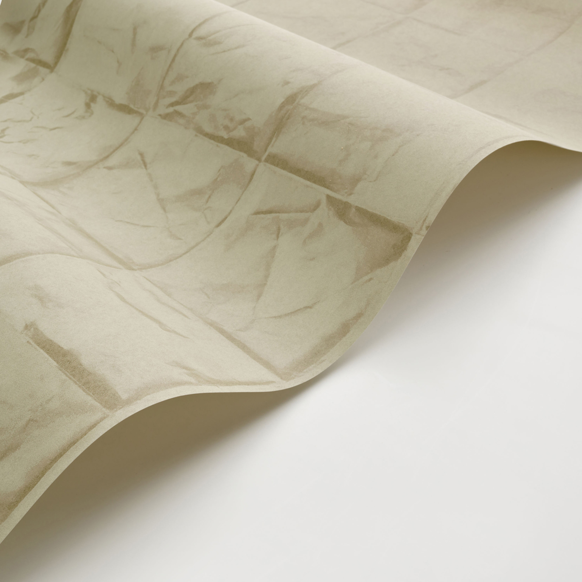 Papier peint Carreaux Papier Froissé vert - Papercraft de Casadéco AMBV | Réf. PAPC89647404