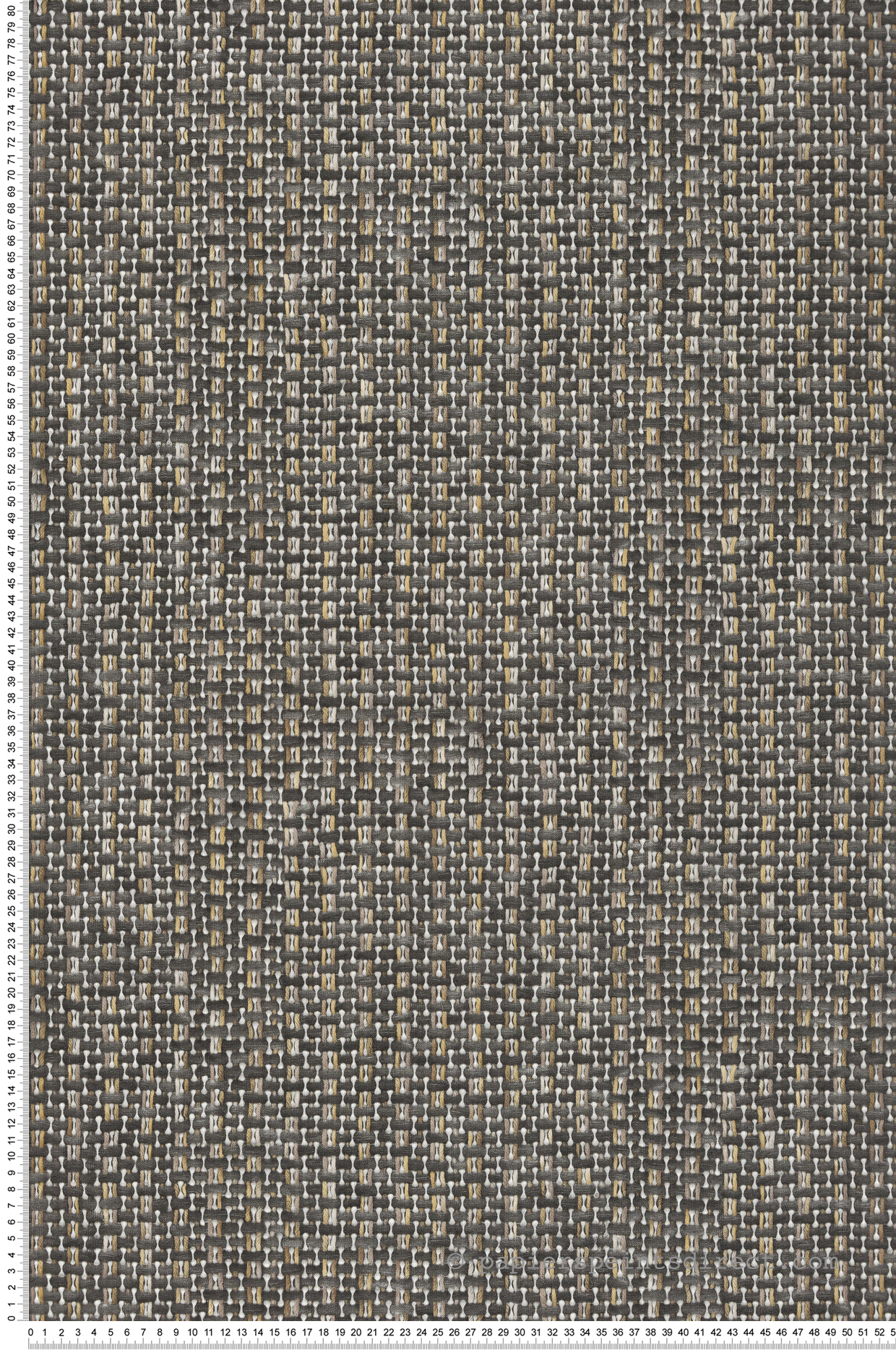 Papier peint Tissage Laine anthracite jaune - Reality 4 de Lutèce | Réf. LTC-51221319