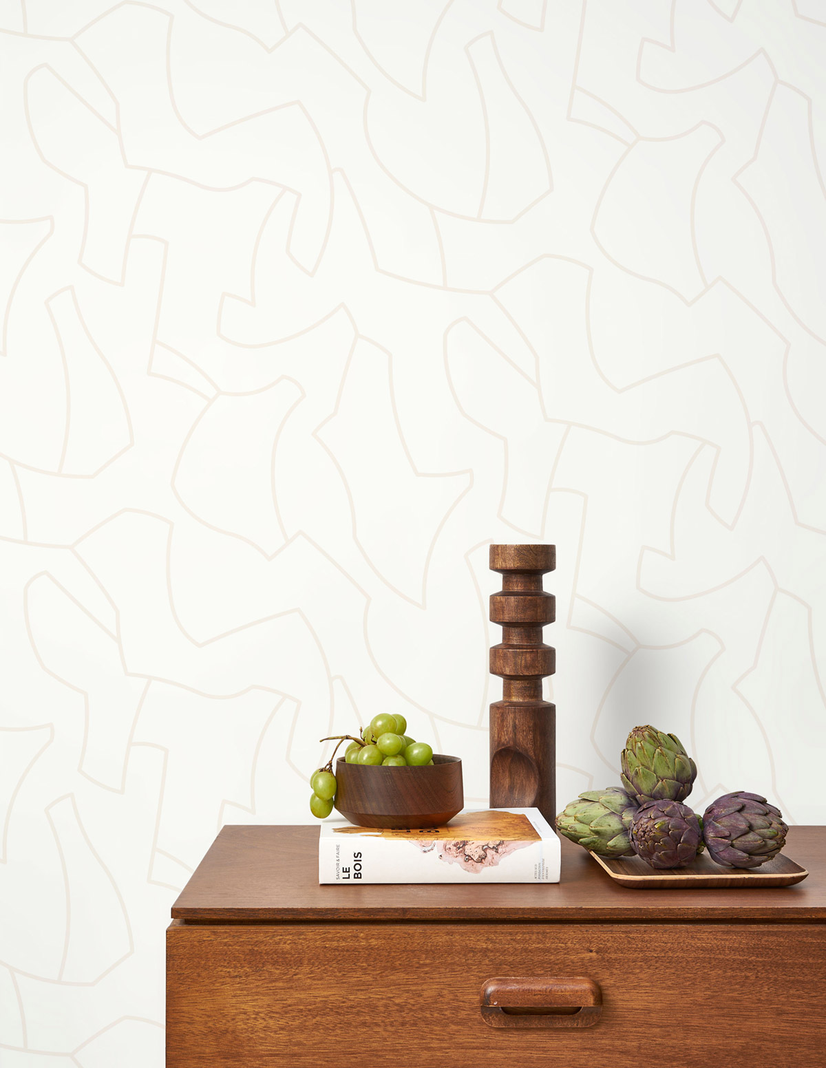 Papier peint Puzzle Maze blanc irisé - Color Game de Casadéco | Réf. GAME200610010