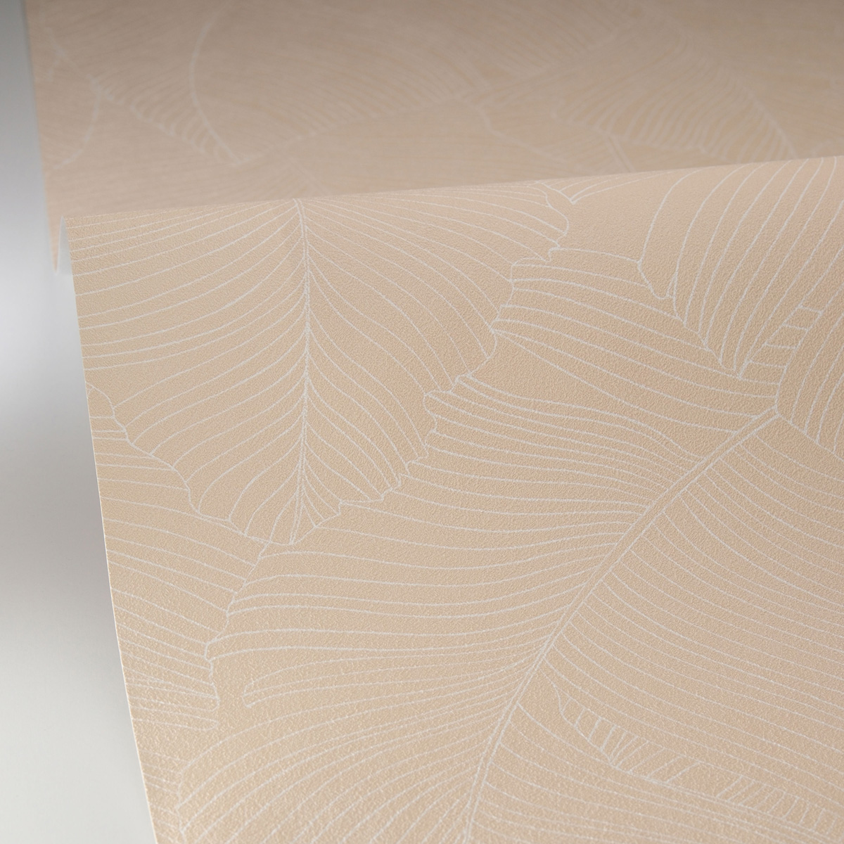 Papier peint Feuillage Vegetalia blanc beige - Borneo de Casélio AMBV| Réf. BORN106500010