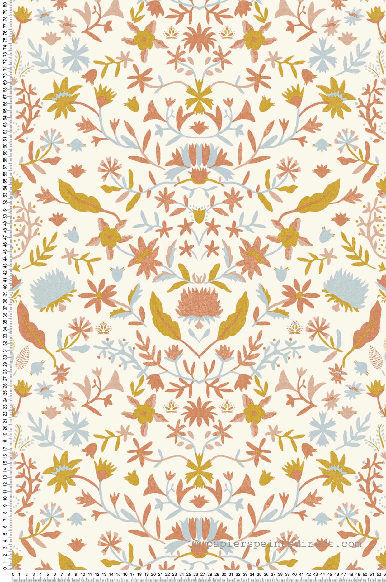 Papier peint Fleur Alizée Liberty rose - Bohème de Casélio | Réf. BOM103190397