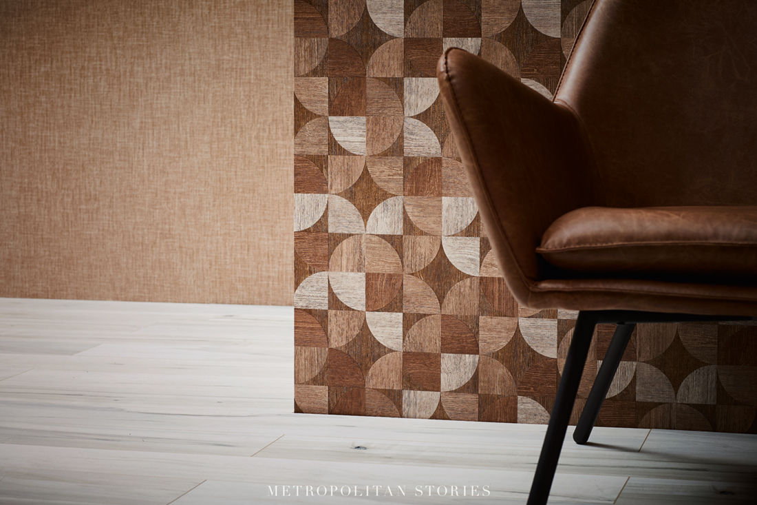 Papier peint Uni toilé marron - Metropolitan Stories d'AS Création AMB 2 | Réf. SP14683