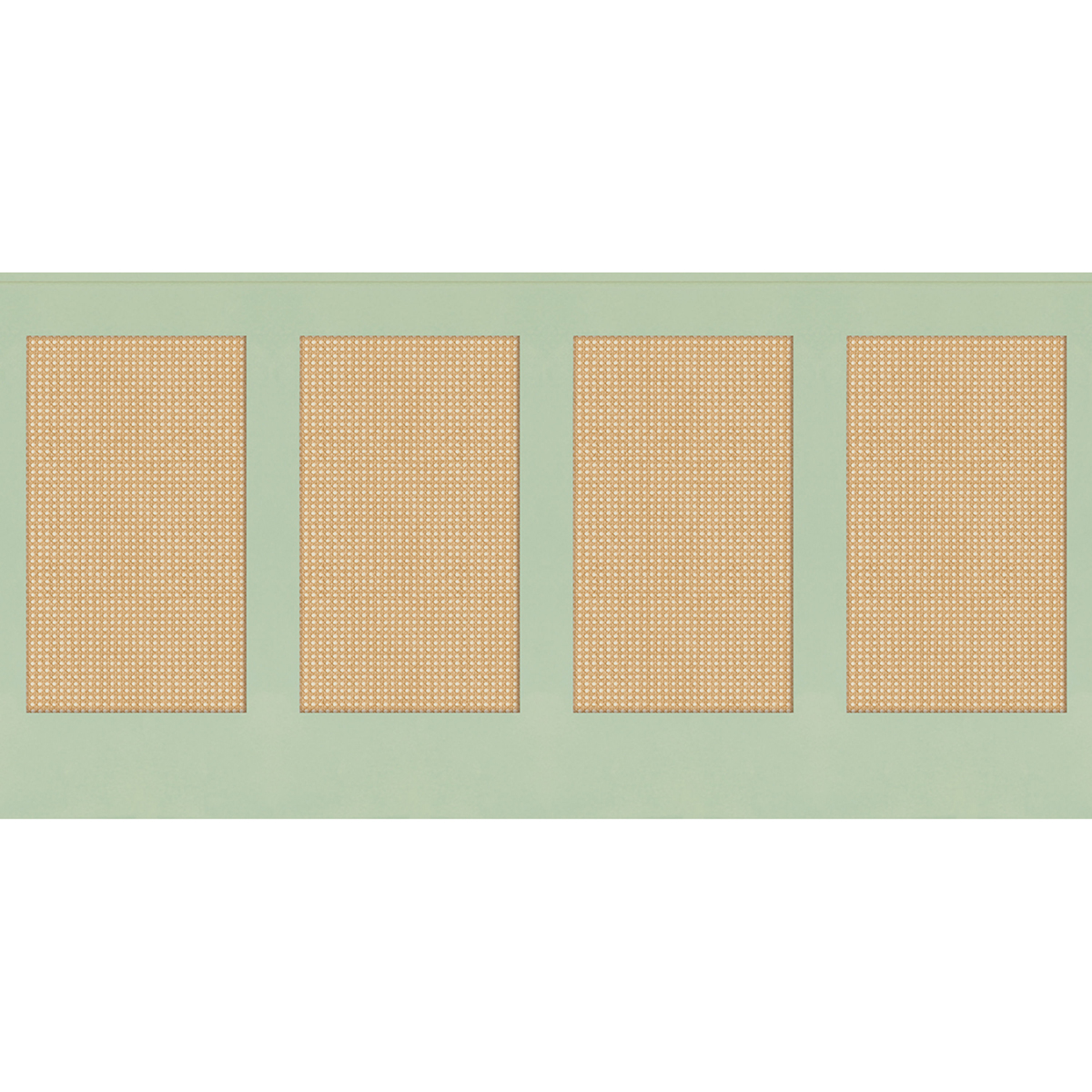 Papier peint Soubassement Cannage en Rotin S vert d'eau - Reliefs de Casélio | Réf. RLF106237007