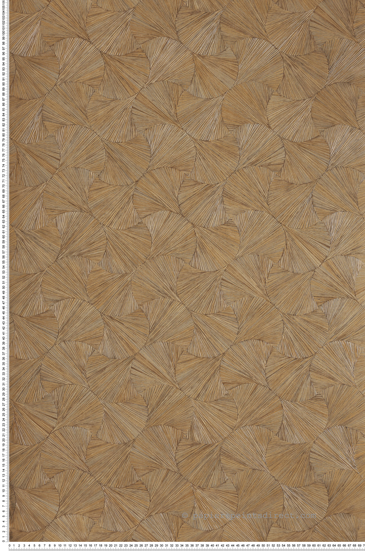 Papier peint Ecaille Végétale Lombok beige paille - Archipel de Casamance | Réf. CAS-75320814