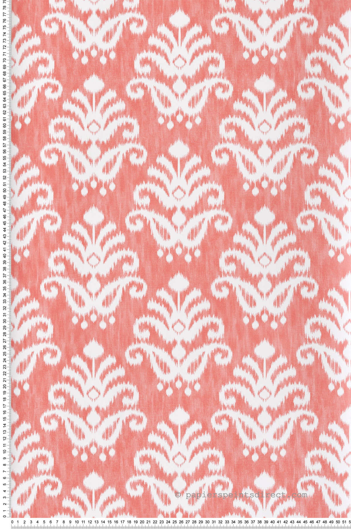 Papier peint Médaillon Tie and Dye corail - Happy de Lutèce | Réf. LTC-FD26330