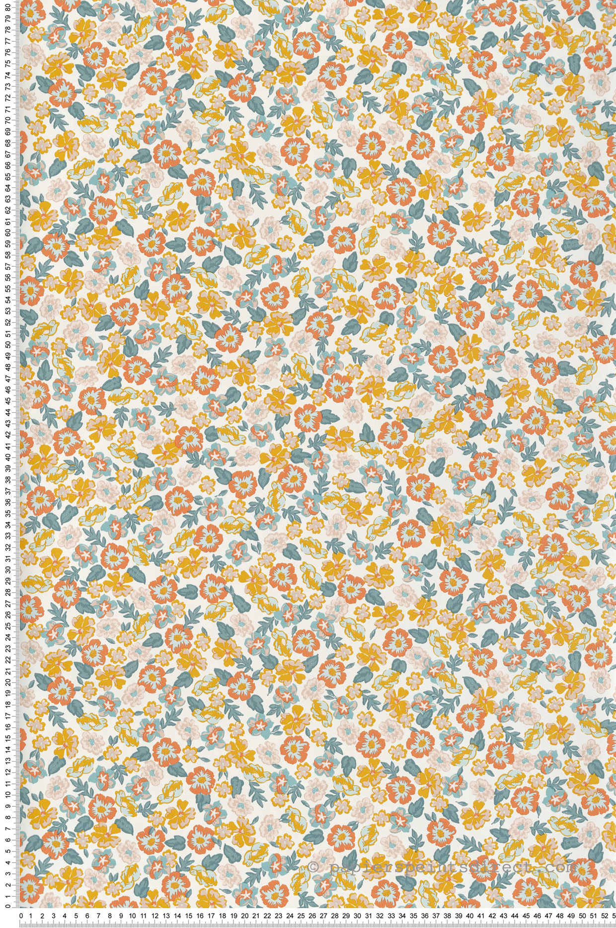 Papier peint Fleur Liberty Funny multicouleurs - Happy Therapy de Casélio | Réf. HTH104100231
