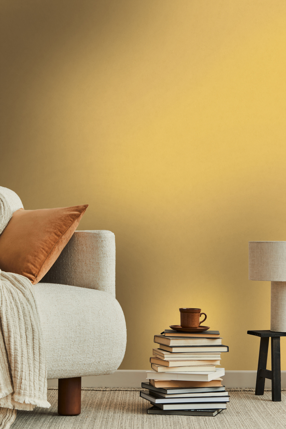 Papier peint Uni Plâtre jaune moutarde - Arcade d'Architects Paper AMB2 | Réf. 39330-8