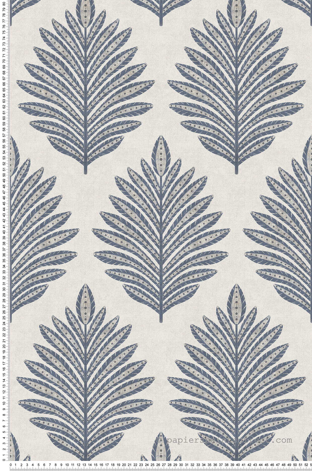 Papier peint Feuilles Palmier bleu foncé - Aristide de Lutèce | Réf. LTC-3853-3