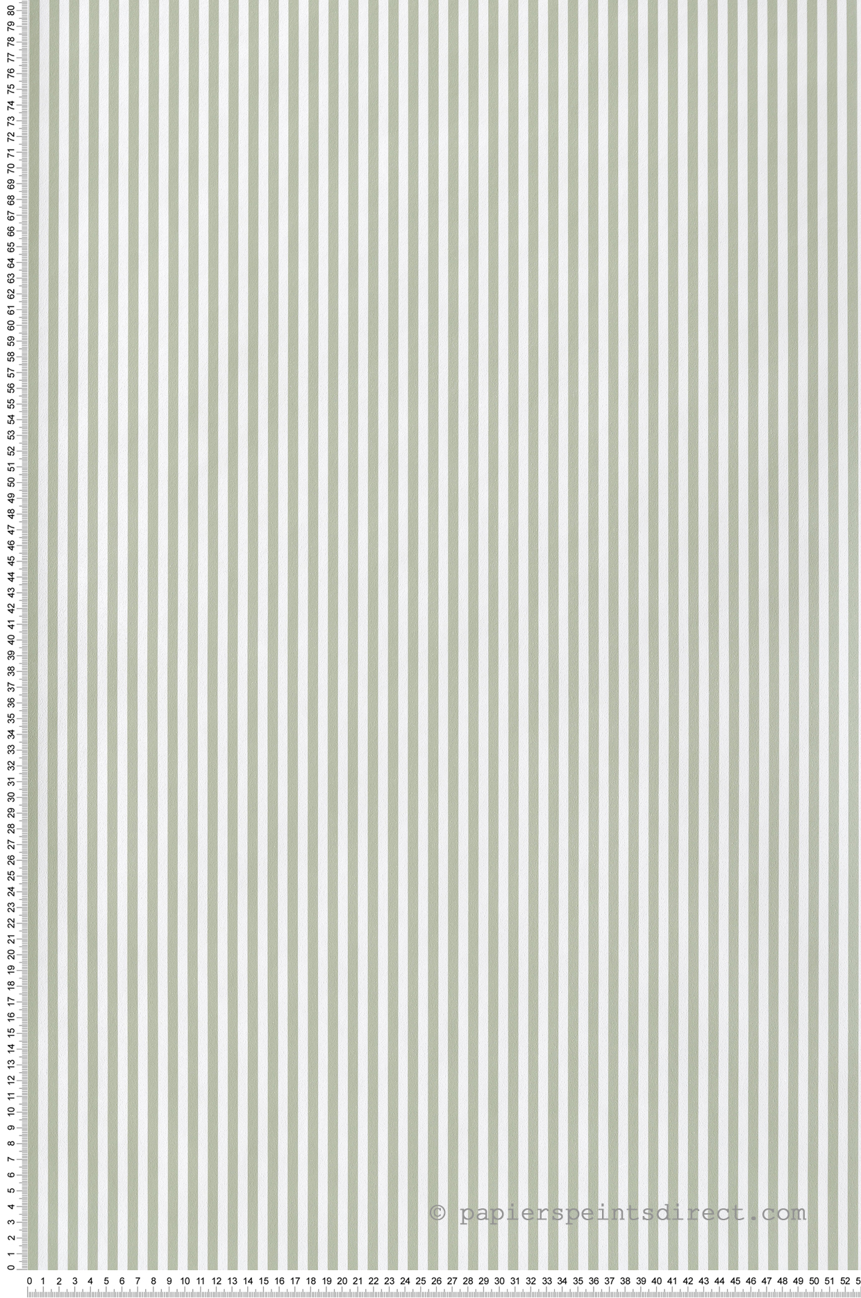 Papier peint Rayures vert blanc - Babyland 2 de Lutèce | Réf. LTC-14865
