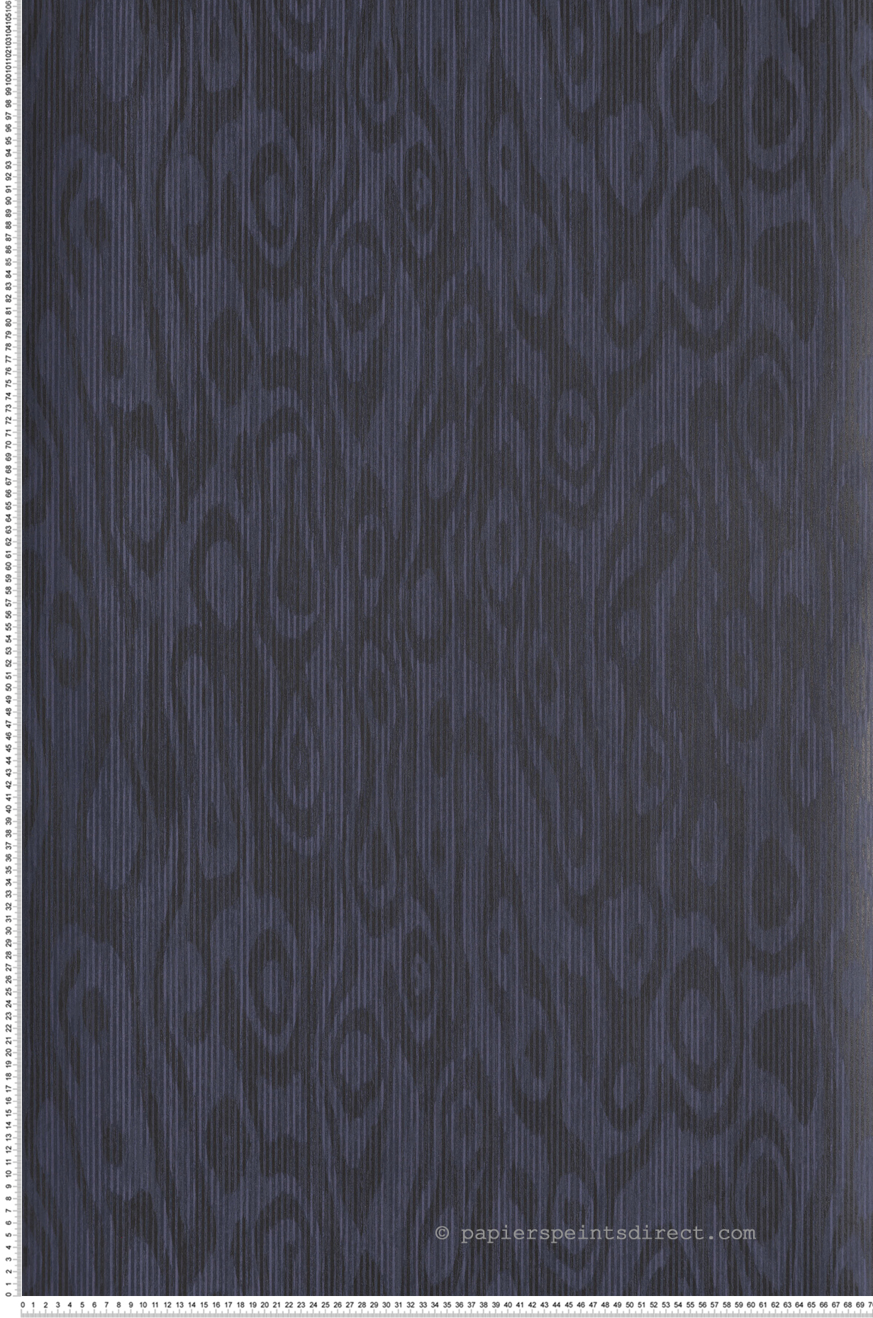 Papier peint Effet Moiré Oackly bleu marine - Rhapsody de Masureel | Réf. MAS-RHA202