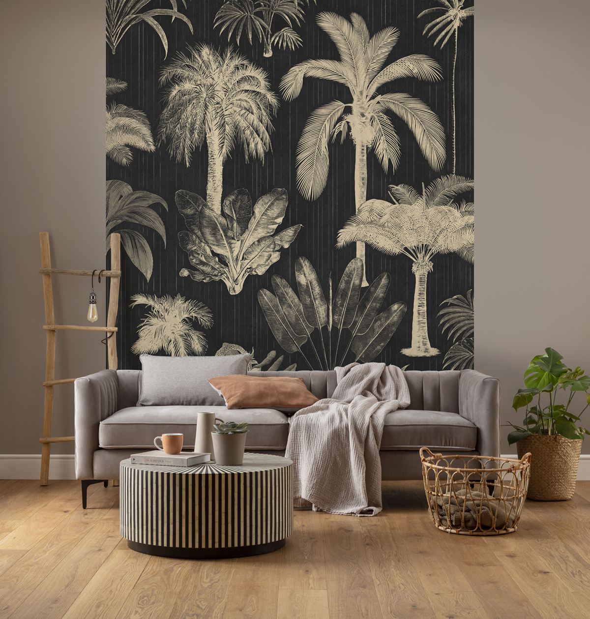 Papier peint panoramique Palmier Contemporain - Papier peint Komar Pure 2