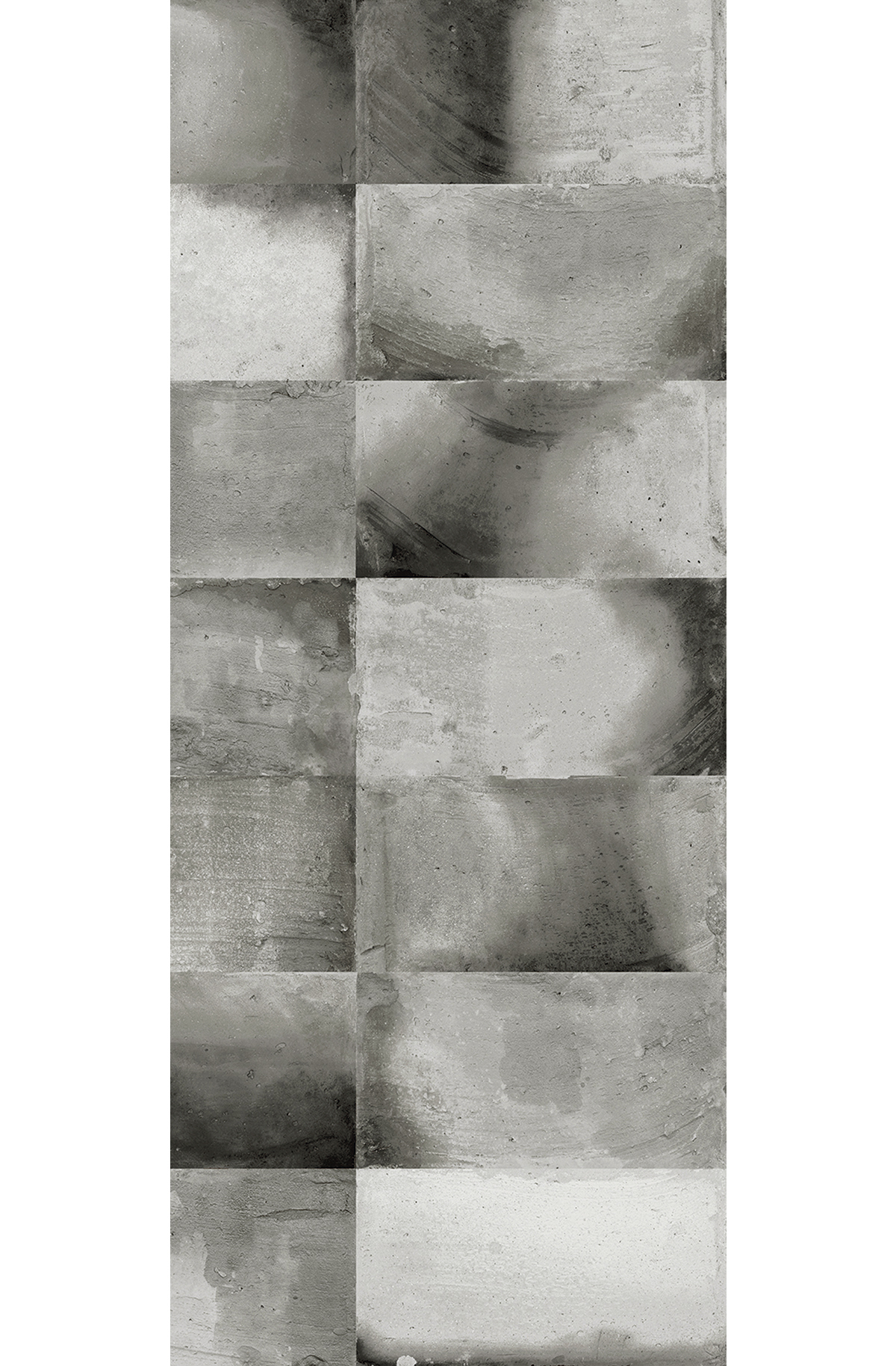 Papier peint panoramique Carrelage Travertin Teo gris foncé - B H260 - Wall Designs IV de Masureel | Réf. MAS-DG4TEO1032-260