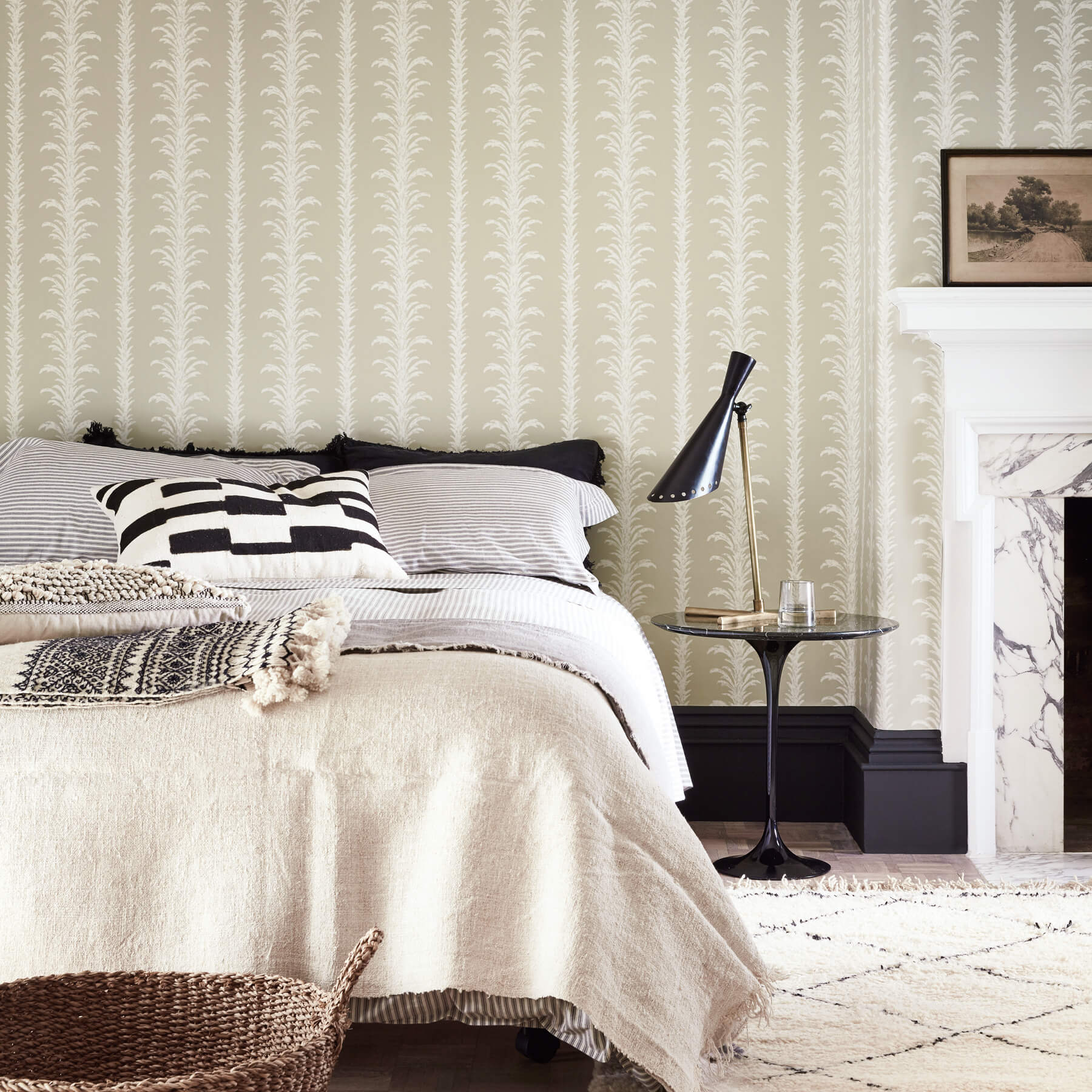 Papier peint Lauderdale Stone - Collection London Wallpapers V de Little Greene AMB