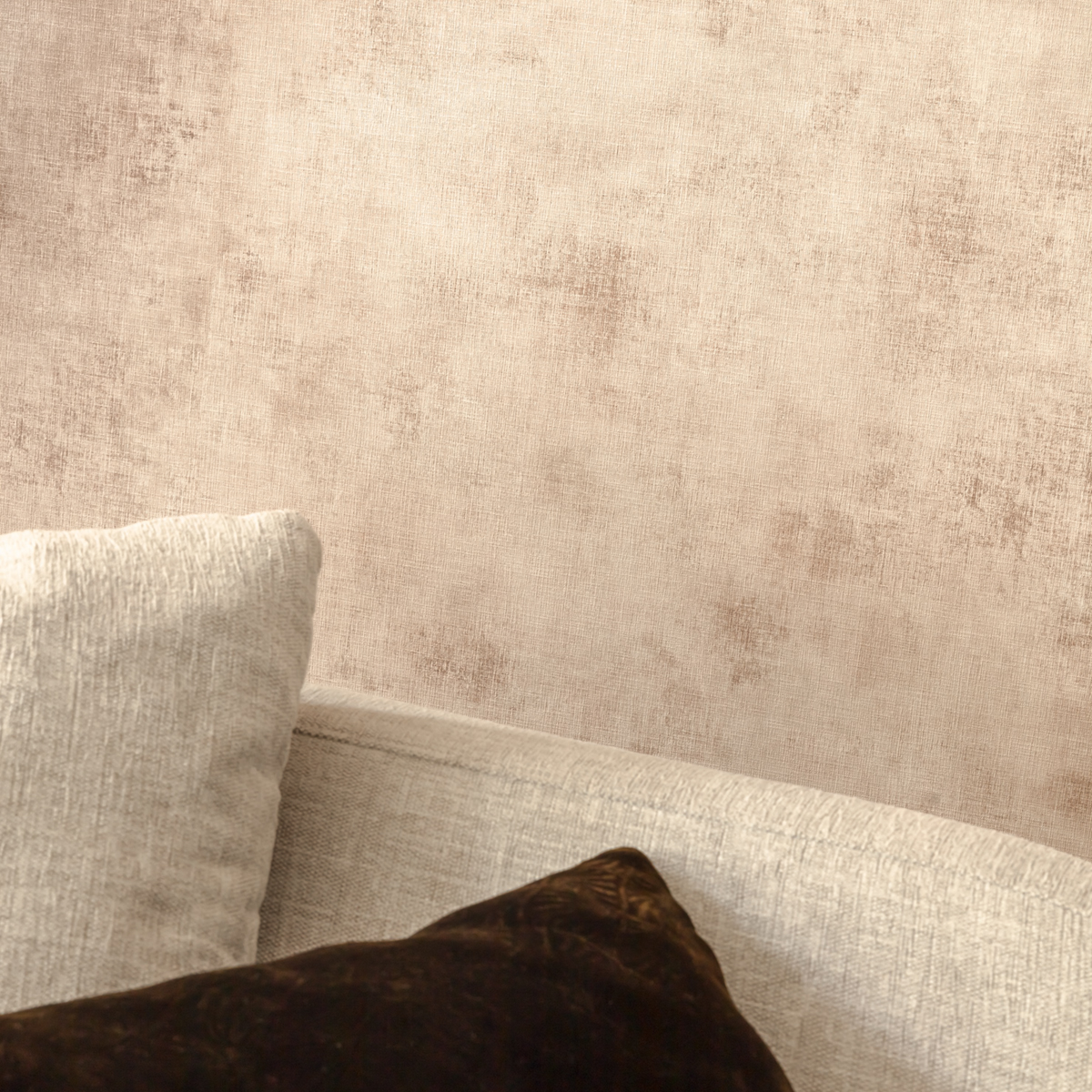 Papier peint Faux uni beige rosé - Telas 2 de Casélio | Ref. TEL102071480