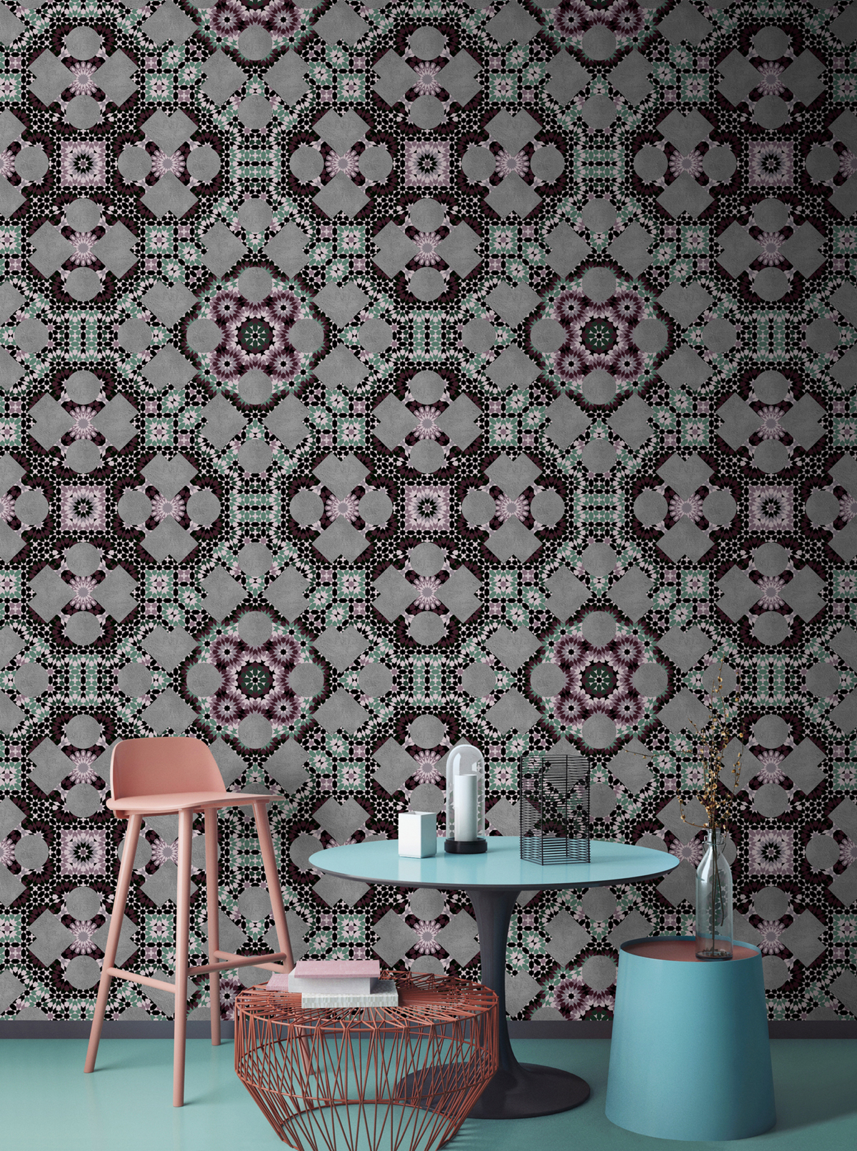 Papier peint panoramique Mosaïque Reed 2 - Référence DD110571 - Intissé 200g/m2 - Standard 400 x 270