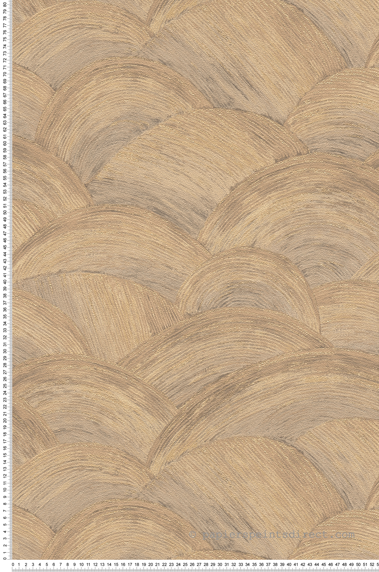 Papier peint Vagues Zoé beige doré - Metropolitan Stories 3 d'A.S. Création | Réf. AS-391054