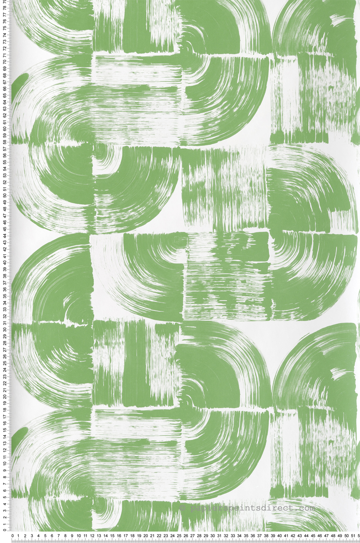 Papier peint Moderne Twist Brossé vert - Happy de Lutèce | Réf. LTC-FD26408