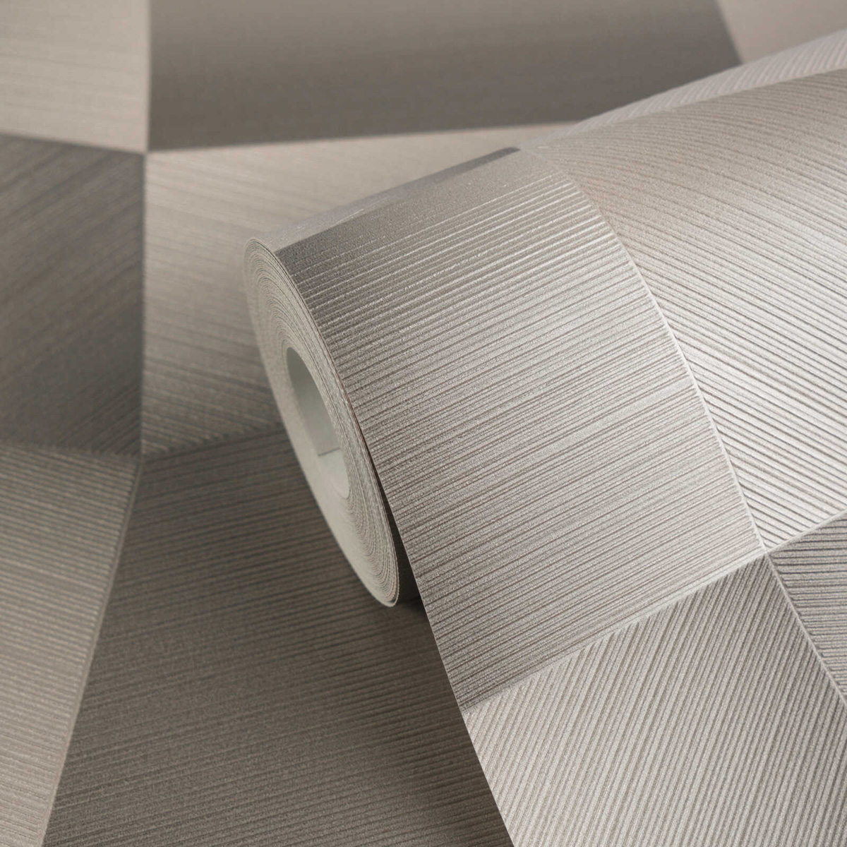 Papier peint Panneaux Géométriques Métal grège - Vibes & Styles d'A.S. Création AMB6| Réf. AS-791972