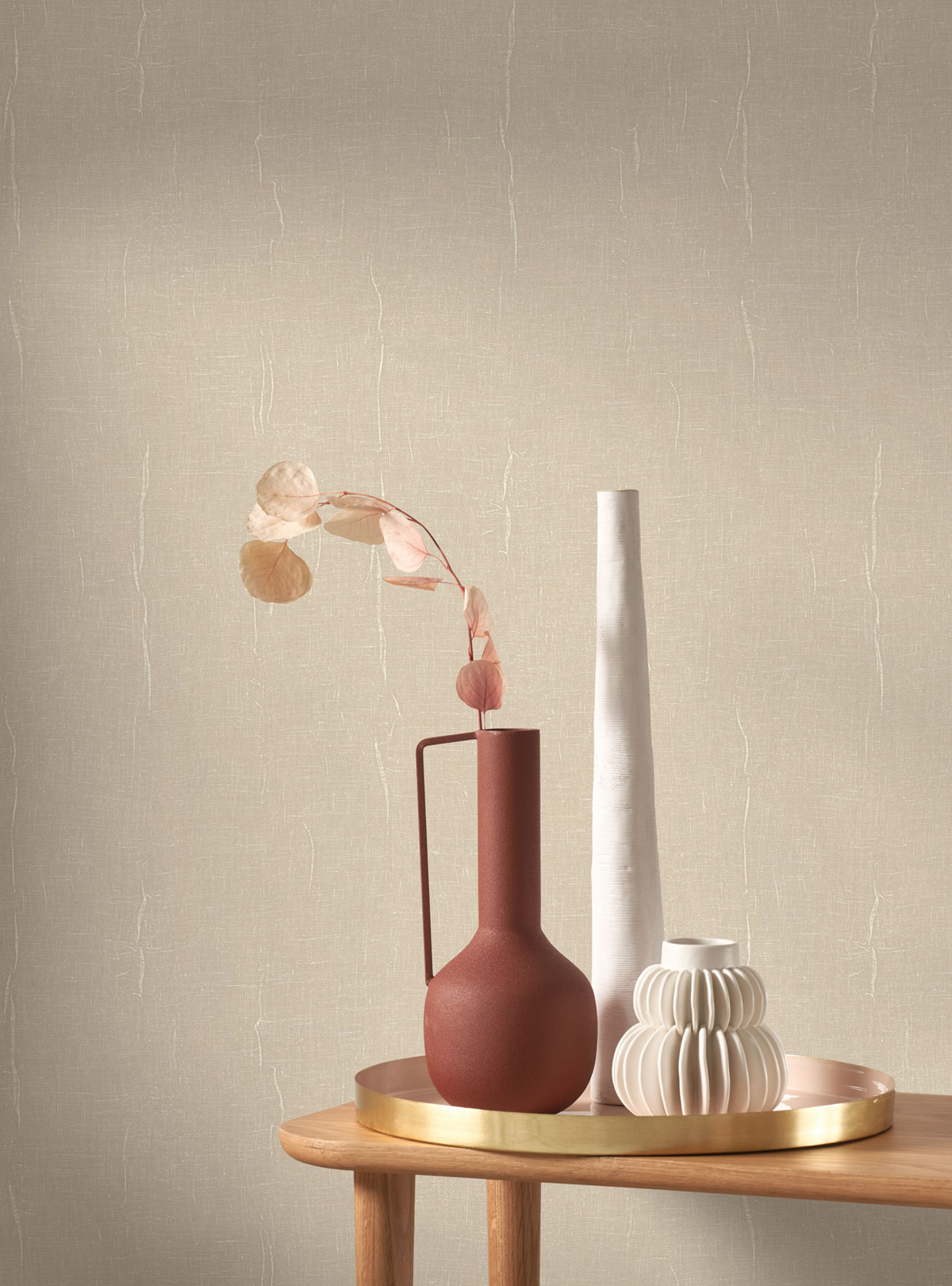 Papier peint Uni Etamine grège - Etamine de Casadéco | Réf. ETAM200251515