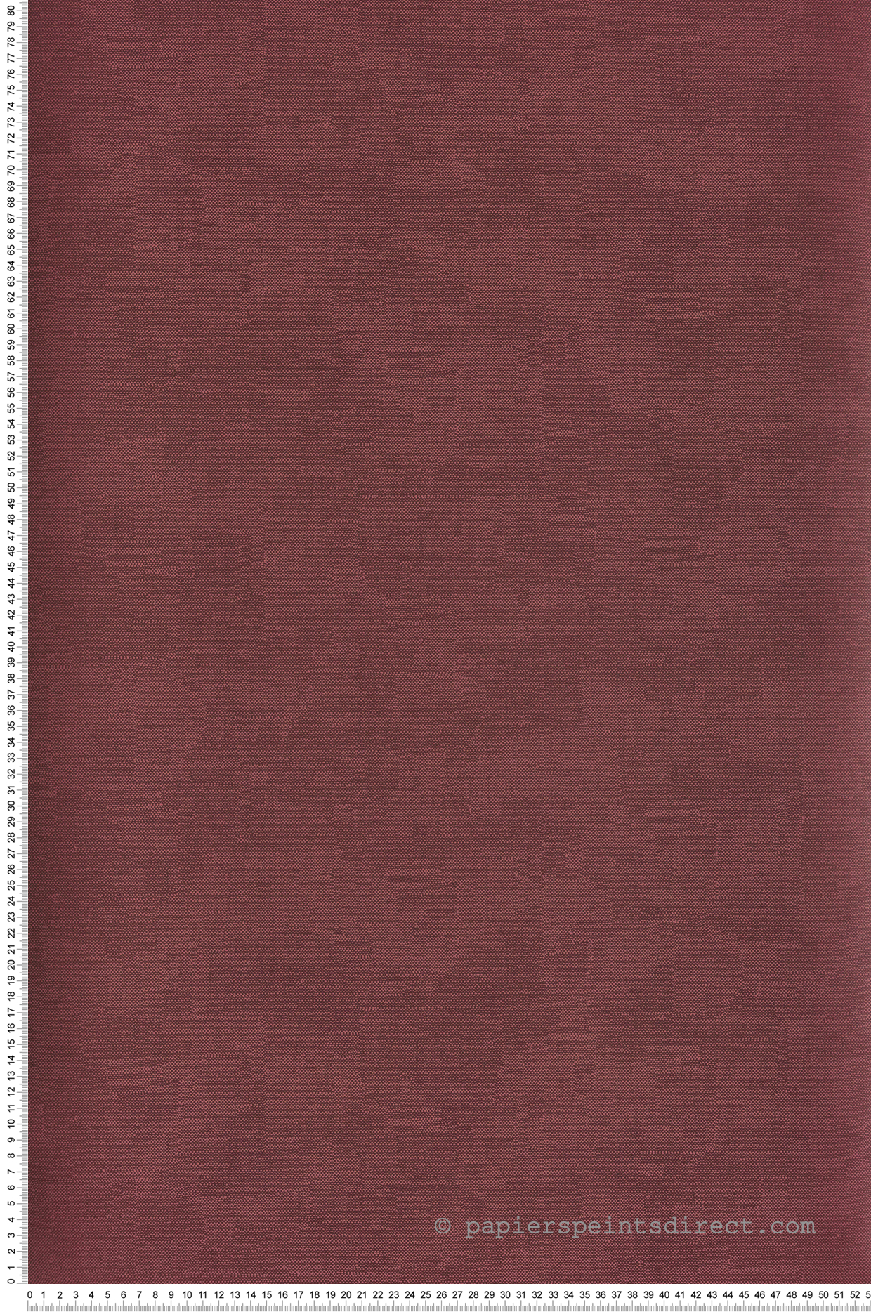 Papier peint Faux Uni Cotton Rythm lie de vin - Mysa de Masureel | Réf. MAS-RYT012